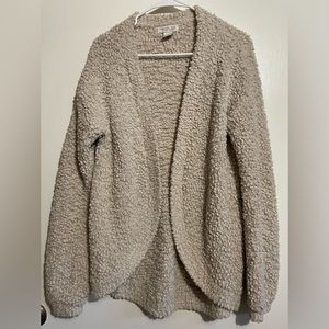 Fluffy Cardigan cream color